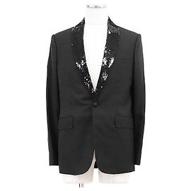 Céline Celine Wool Tuxedo Jacket Black