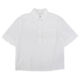 Camicia pullover in cotone Jil Sander+ Bianco