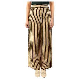 Max Mara Beige gestreifte Hose - Größe UK 8 Andere