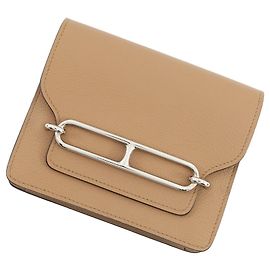 Portafoglio Hermès Roulis Verso Chai Lime D'oro