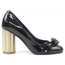 Scarpins de couro Salvatore Ferragamo Preto