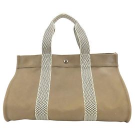 Hermès Borsa Tote MM Cannes Hermes Beige Crudo