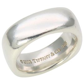 Tiffany & Co. Square Cushion Band Ring Silvery