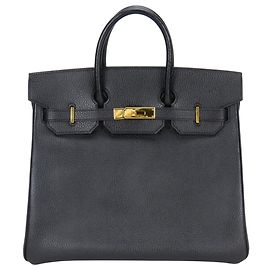 Sac à main Haut à Courroies 32 d'Hermès Noir