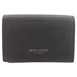 Saint Laurent Tri-fold Wallet Black
