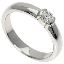 Tiffany & Co. Dots Solitaire Diamond Ring in Platinum Other