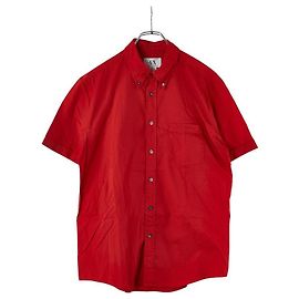 Camicia in cotone a maniche corte Armani Exchange Rosso