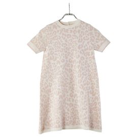 Vestido de malha de lã Dior Rosa Bege
