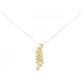 Autre Marque Collier en diamant Au750 Doré