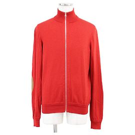 Louis Vuitton Drivers Jacket Wool Silk Jacket Red Beige