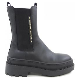 Kalbslederstiefel DIOR TRIAL Christian Dior Schwarz