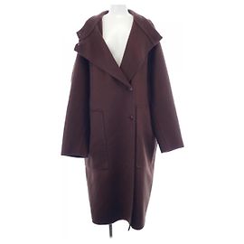 Manteau Hermès 40 en 100% cachemire Marron