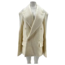 Autre Marque Weißer Wollblazer Weiß