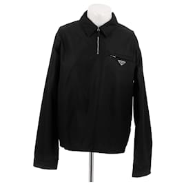 Prada Black Polyester Jacket Size 52 Black