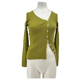 Rouje Grünes asymmetrisches Top "Penelope" Grün