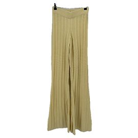 Autre Marque Gelbe Strickhose Gelb