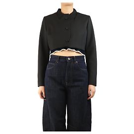 Coperni Schwarze cropped Jacke - Größe UK 10 Schwarz