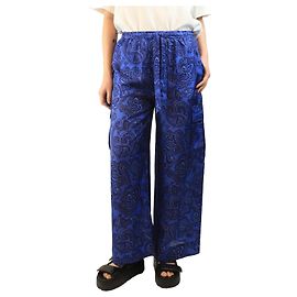 Zimmermann Blaue Seiden-Cargo-Hosen mit Paisley-Muster - Größe Blau