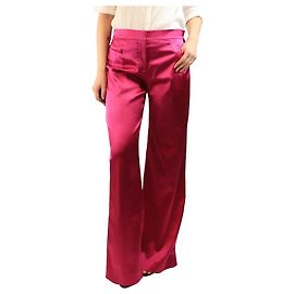 Tom Ford Pantalon sur mesure en satin rose - taille UK 10 Rose