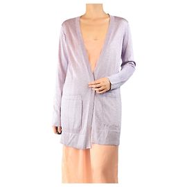 Missoni Lila Lurex-Cardigan - Größe UK 12 Lila