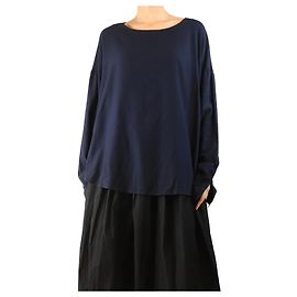 Autre Marque Top a maniche lunghe blu navy - taglia L Blu navy