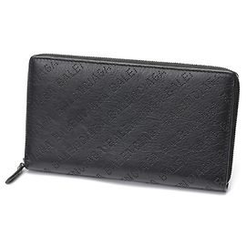 Balenciaga Black Leather Coin Purse Black