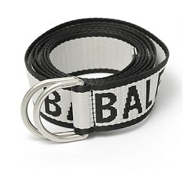 Balenciaga D-Ring Belt Black White Grey
