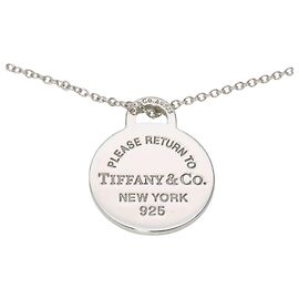 Collar Corazón Regreso Redondo de Tiffany & Co. Azul