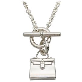 Hermès Collar Amuleto Mujer Hermes Kelly Plata 925 Plata