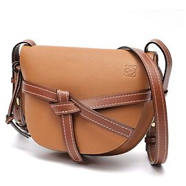 Loewe Gate Bag Small Shoulder Brown Camel