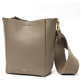 Céline Bolsa de Ombro Sangle Bucket Small da Celine Cinza