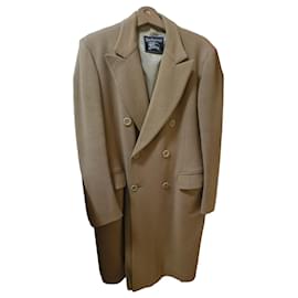 Cappotto Burberry in lana camel a doppio petto Cammello