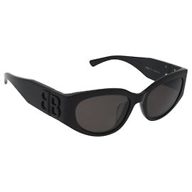 BALENCIAGA Sunglasses plastic Black Auth YKZ394 Black