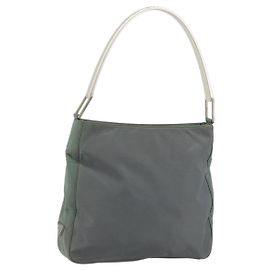 Borsa a Spalla PRADA in Nylon Verde Argento Autentica bs34327 Argento Verde