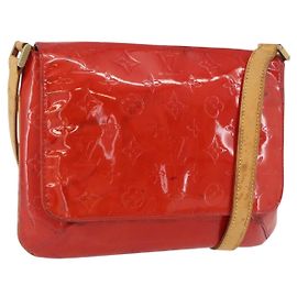 LOUIS VUITTON Sac Thompson Street Monogram Vernis Rouge M91094 Auth BAZ450 Rouge