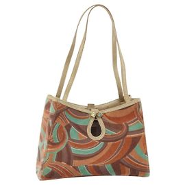 Sac à main Gianni Versace Velours Multicolore Auth BA11964A Multicolore