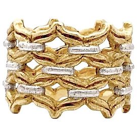 Vintage Buccellati ring, two golds. Other
