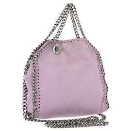 Autre Marque Falabella Schultertasche Stella McCartney aus Polyester Rosa Silber Auth BA11627 Silber Pink
