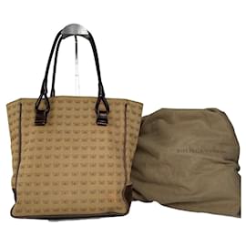 Bolsa tote monograma borboleta Bottega Veneta vintage marrom camelo Camelo