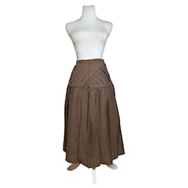 Vintage Dior Wool Skirt Brown M Brown