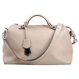 Fendi By The Way Medium Leather 2Way Handbag in Beige 8BL125 Beige
