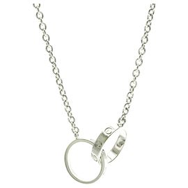 Collar entrelazado Cartier Love en oro blanco de 18K Plata