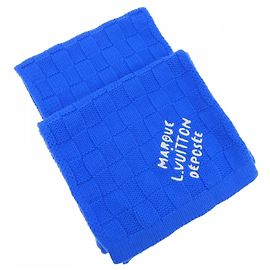 Snug Schal Damier Heritage Louis Vuitton Blau