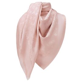 Chal Louis Vuitton Monogram Classic Rosa de Seda Rosa