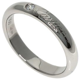 Cartier C de Diamond Band Ring in Platinum Other