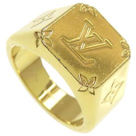 Anello Signet Louis Vuitton M80191 D'oro