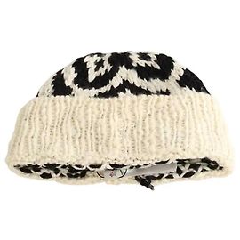 Moncler Black Wool Beanie Black
