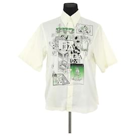 Camicia Prada in cotone verde S Verde