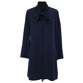 Abito in seta Tory Burch blu navy Blu navy