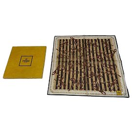 Sciarpa Barocca Vintage Fendi Marrone Marrone